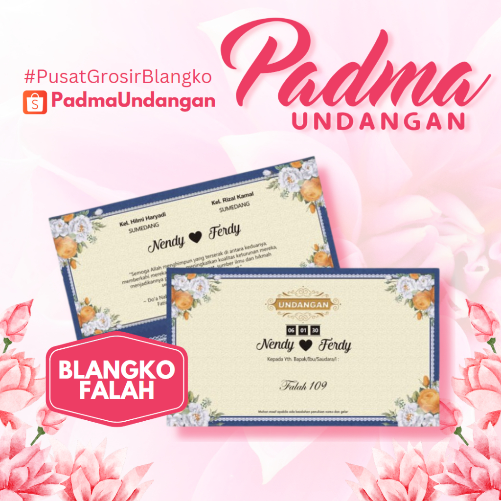 Blangko Undangan Falah 109 | PadmaUndangan