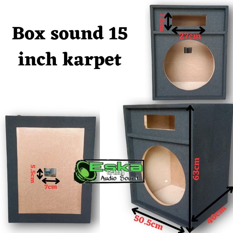 box sound 15 inch karpet box speaker 15 inch karpet