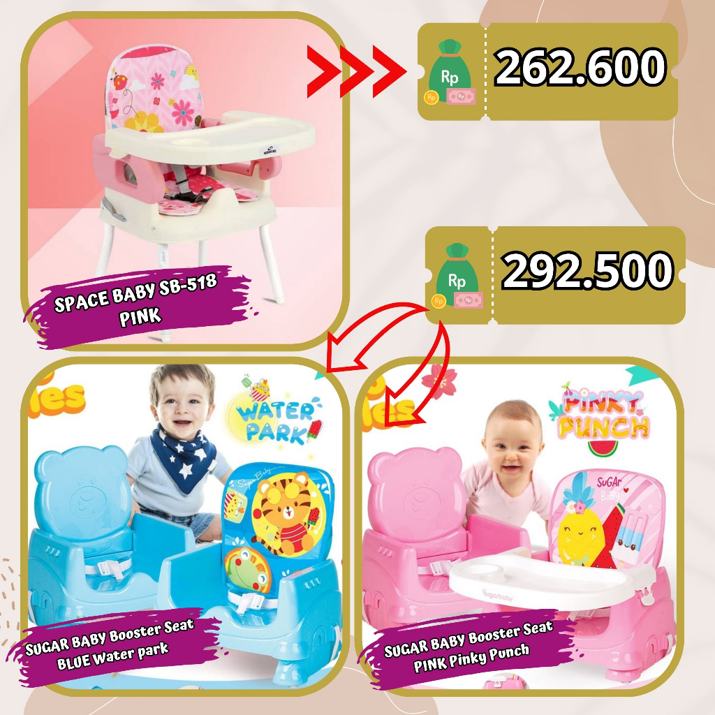 ALAS KURSI MAKAN WATERPROOF BAYI - Baby High Chair Waterproof AKACHAN hc wp