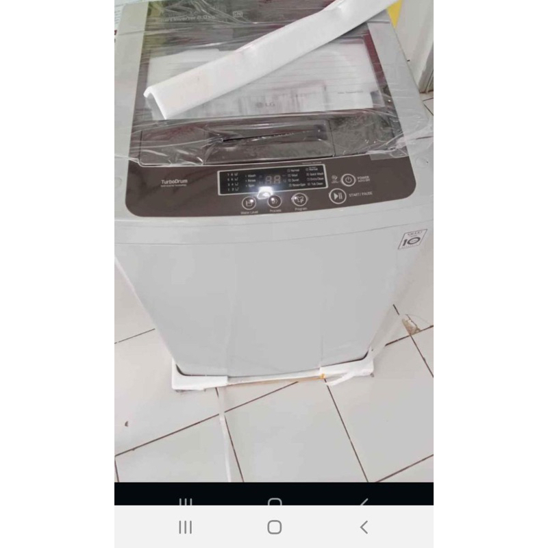 Mesin Cuci LG TOP Loading 8kg smart Inverter dengan Turbo Drum