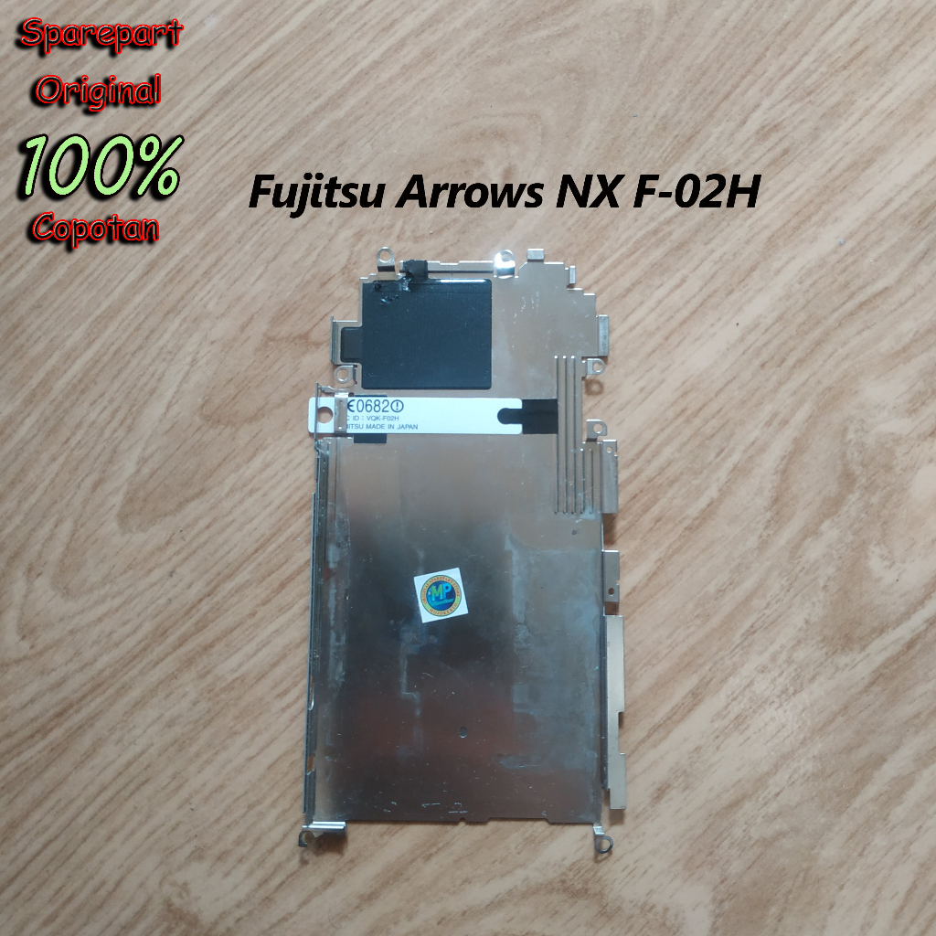 Fujitsu Arrows NX F-02h kaleng plat besi penjepit baterai LCD copotan