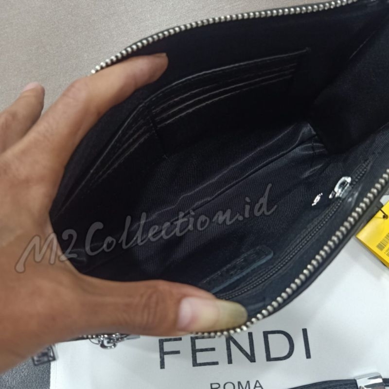 Clutch Fendi Handbag Leather Tas Tangan Kulit Asli mirror Quality