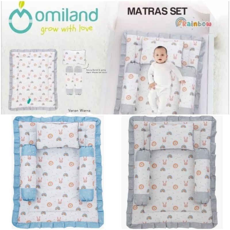 Omiland Baby Matras Kasur Bayi Bantal Guling Empuk Boy Girl