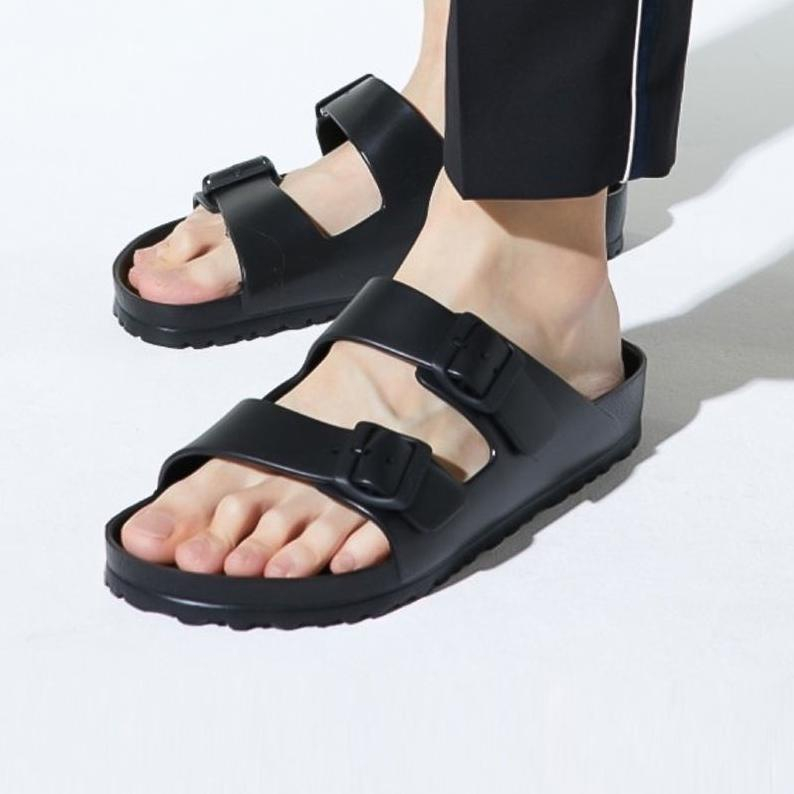 Sandal Pria Selop Casual Sendal Laki Laki Slide Dewasa Phylon Sandal Cowok Hitam Pria Terbaru Full Black