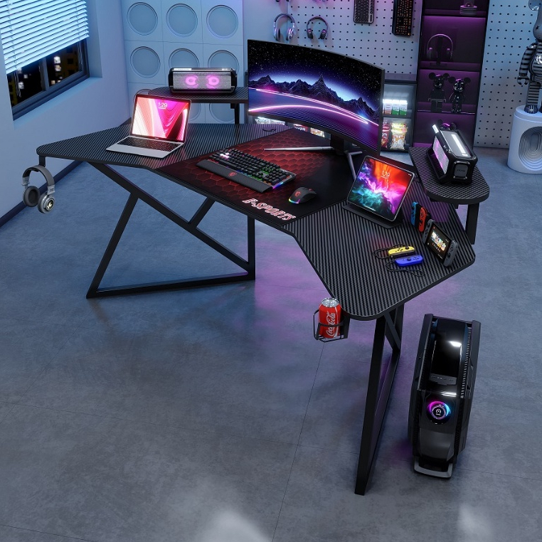 Highline Meja Gaming Meja Komputer Besar Gaming Desk Premium