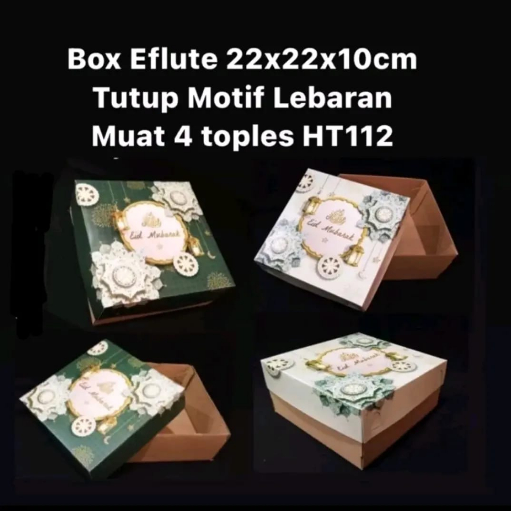 

KOTAK CAKE BOX HAMPERS LEBARAN IDUL FITRI 22x22x10cm 5pcs
