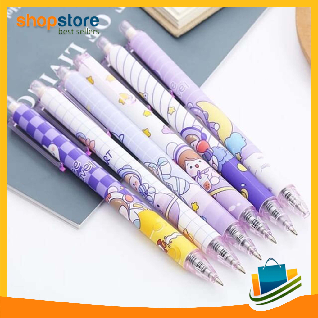 

Pulpen Pelajar Dan Kantor Lucu Purple Series Kawaii Gel Ink Pen Gel Motif Cartoon Import COD 606