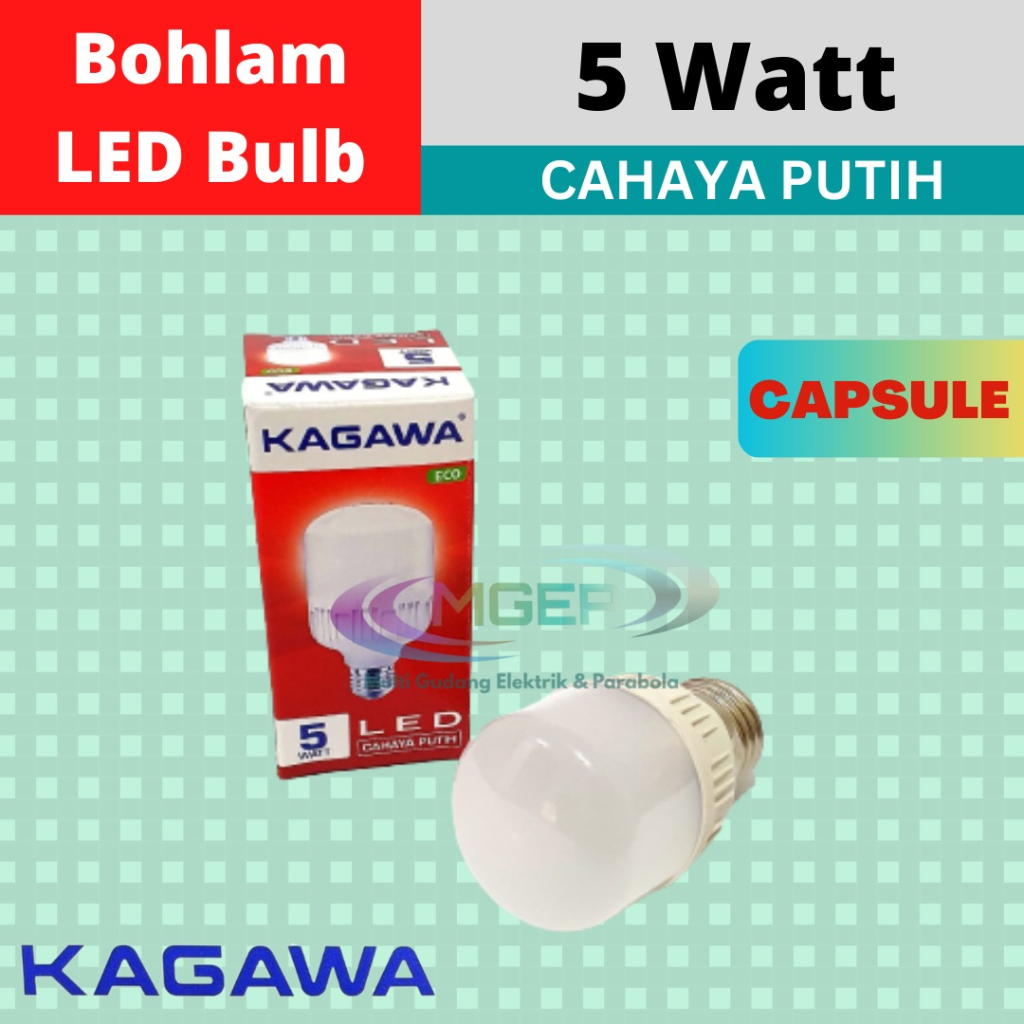 Kagawa Eco Lampu LED Capsule 5 Watt Ekonomis Ecer &amp; Grosir