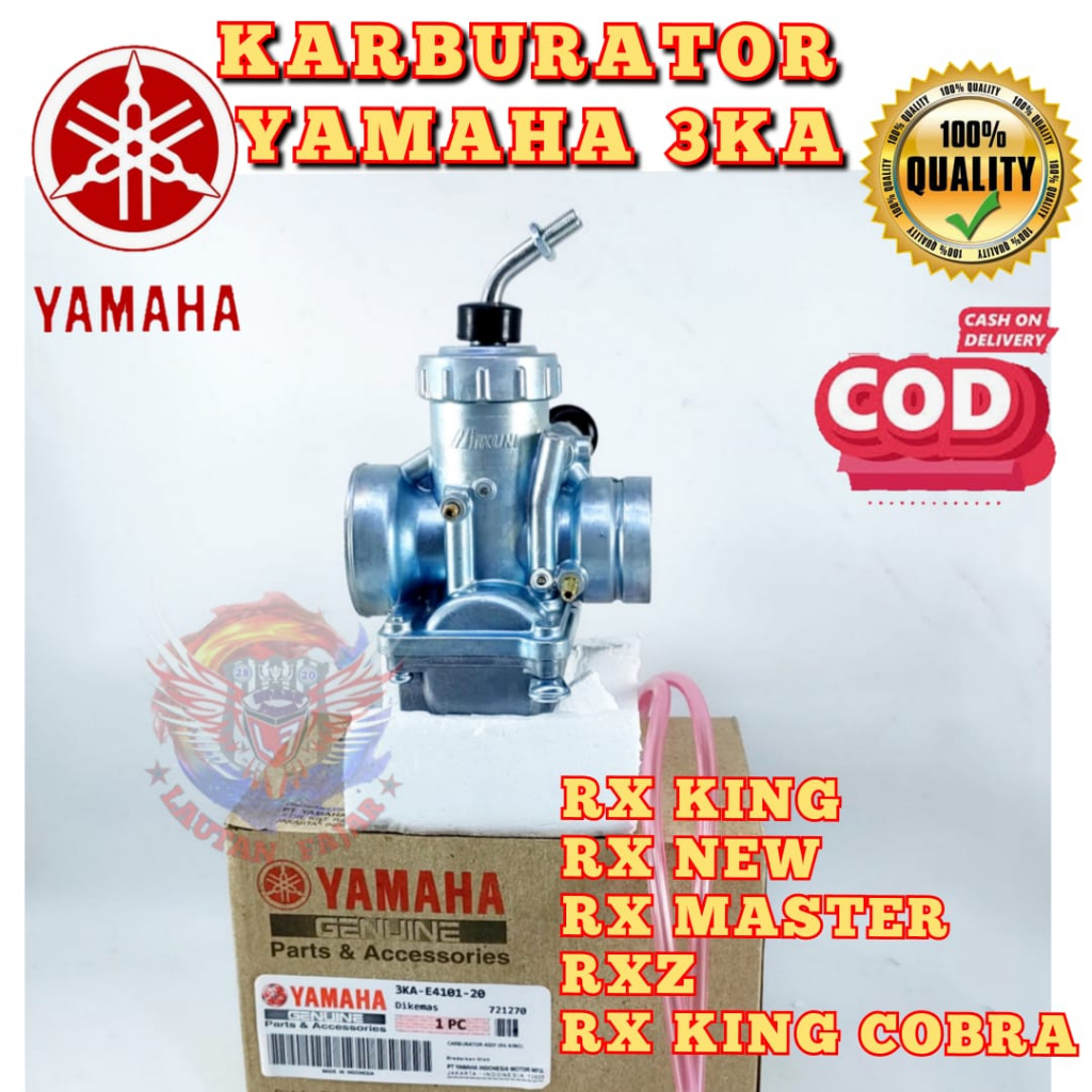 KARBURATOR 3KA RX KING , RXZ , RX KING COBRA CARBURATOR ASLI MIKUNI YAMAHA ORIGINAL ASLI KARBU CARBU
