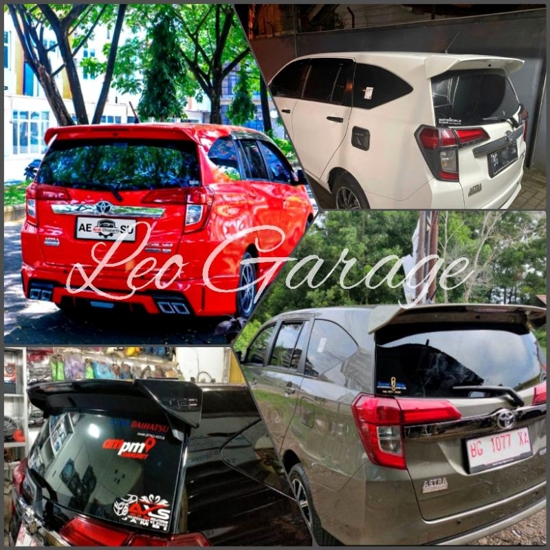 SPOILER CALYA SIGRA 2016 2018 2020 2022 2023 2024 BAGASI MOBIL WARNA LAMPU HEAD STYLISH STANDARD POL