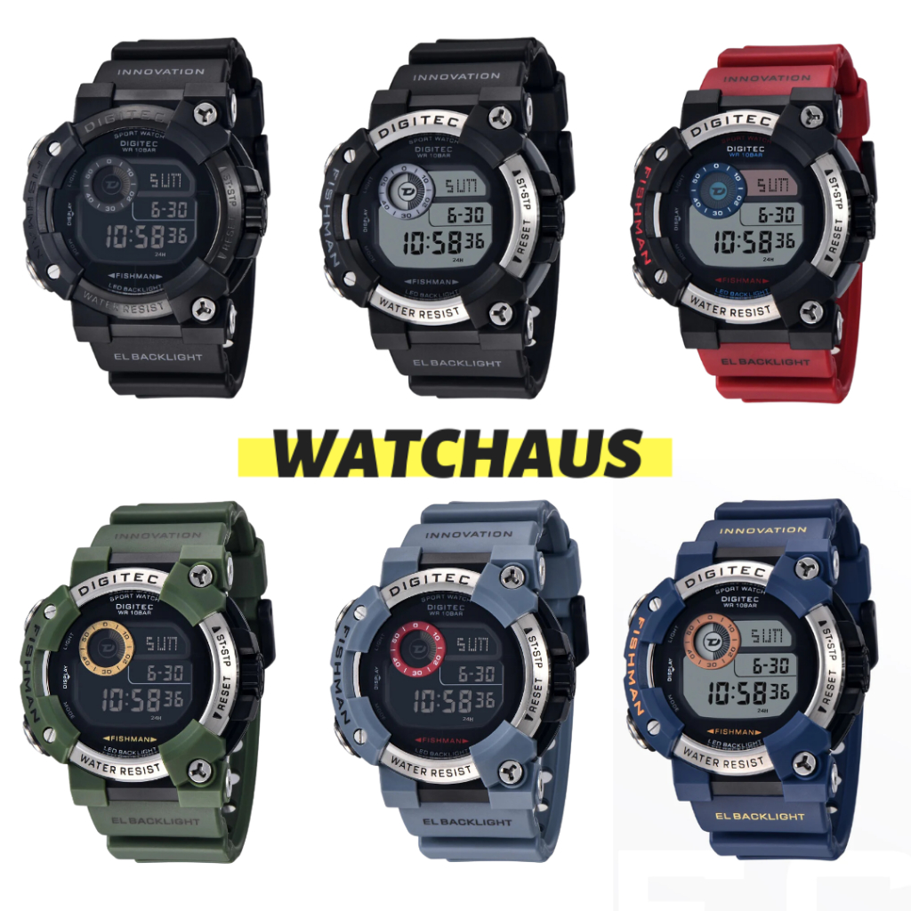 JAM TANGAN PRIA DIGITEC DG5150T DG 5150T DIGITAL RESIN/ RUBBER/ KARET STRAP