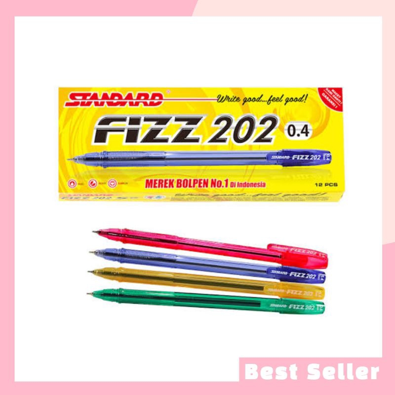 

Pulpen Standard Fizz 202 0.4mm 1 Pack Isi 12 Pcs