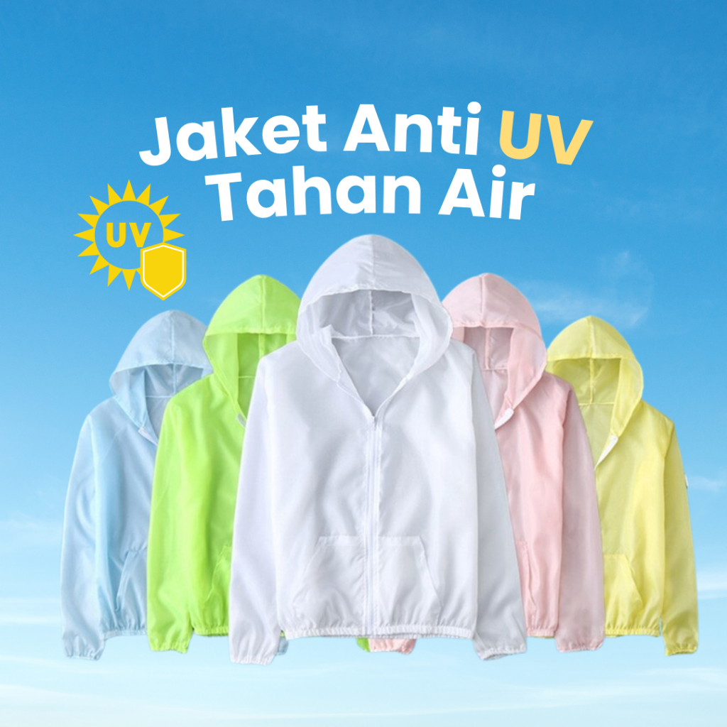 Jaket Anti UV Tahan Air Velove Jaket Korea Transparan