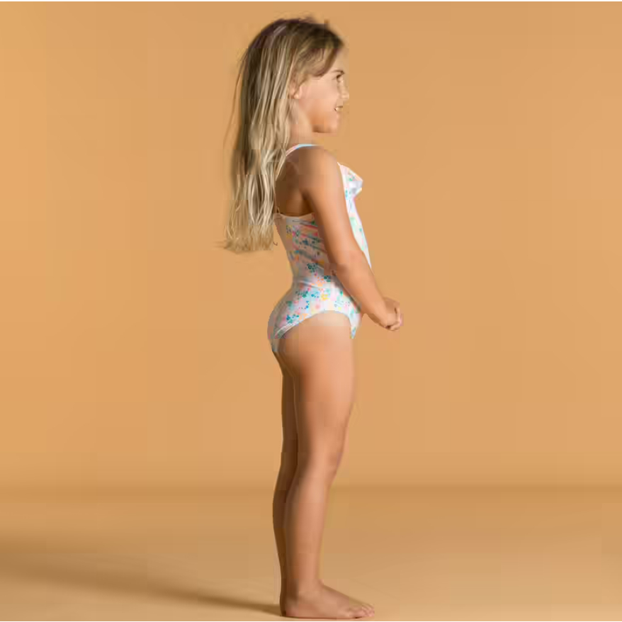 NABAIJI Baju Renang Anak Perempuan Swimsuit Print With Ruffles