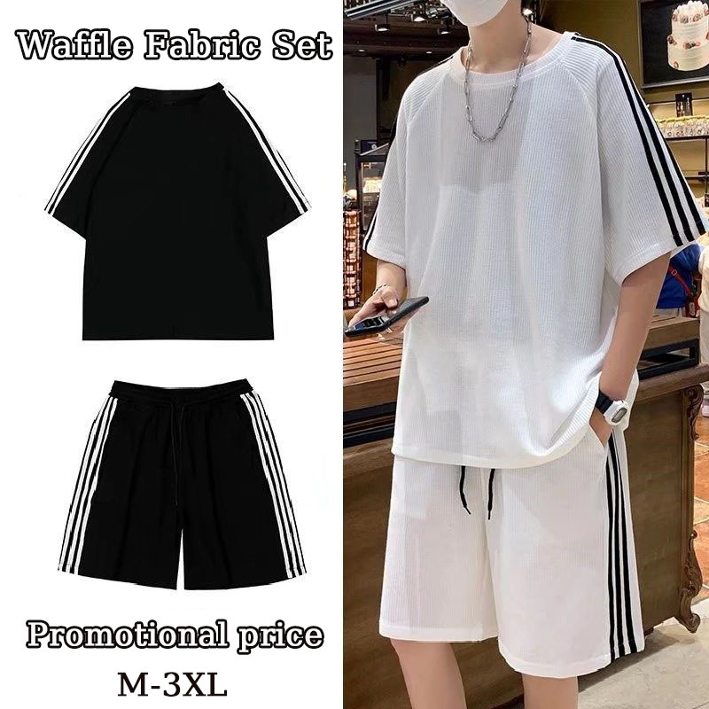 Satu Set Pakaian Pria Set Pakaian Pria Pakaian Set Baju Setelan Pria Baju Olahraga Pria Set Set Kaos