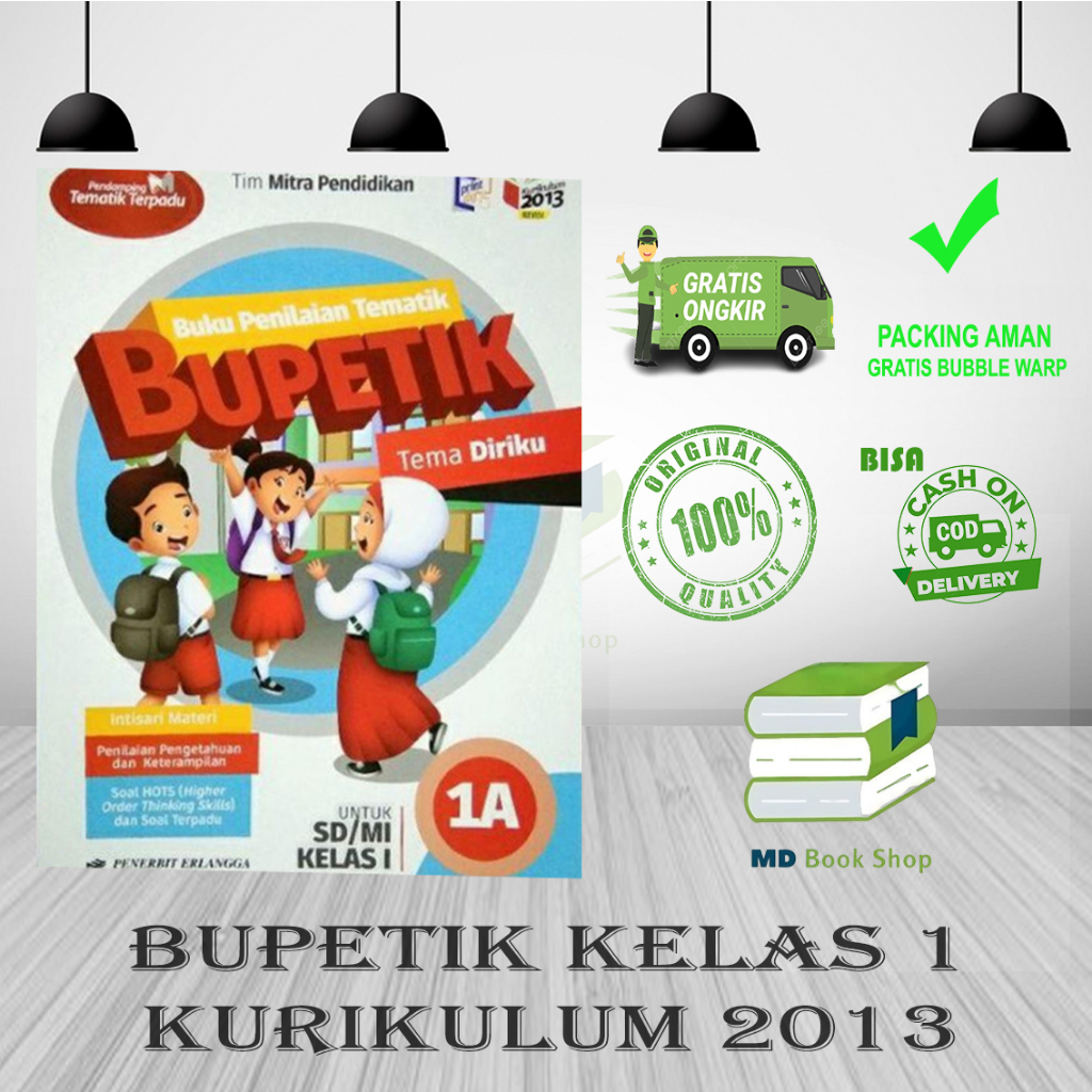 BEST SELLER ORIGINAL BUPETIK SD/MI KELAS 1A 1B 1C 1D 1E 1F 1G 1H - TIM MITRA - ERLANGGA