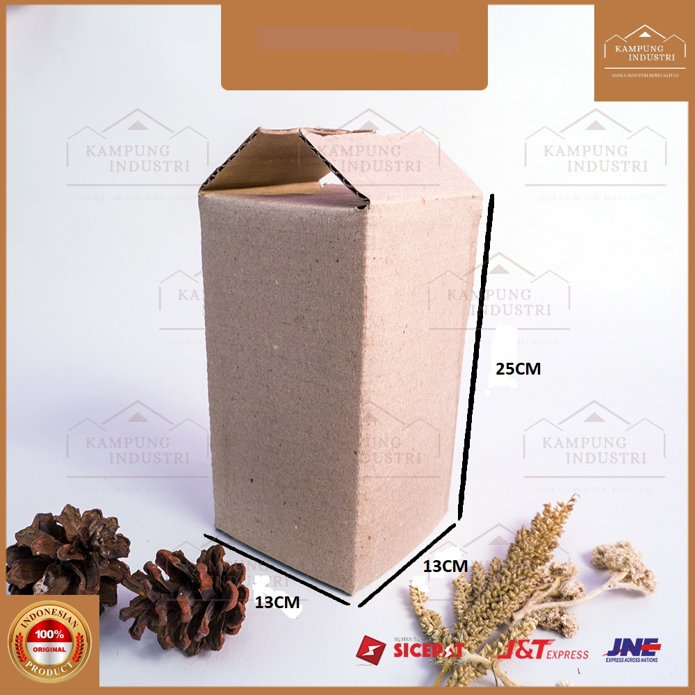 

KARDUS PACKING SINGGLE WALL TEBAL UKURAN 13X13X25