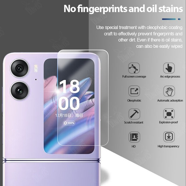 OPPO FIND N2 FLIP Tempered Glass Cover Screen &amp; Kamera Lens Camera