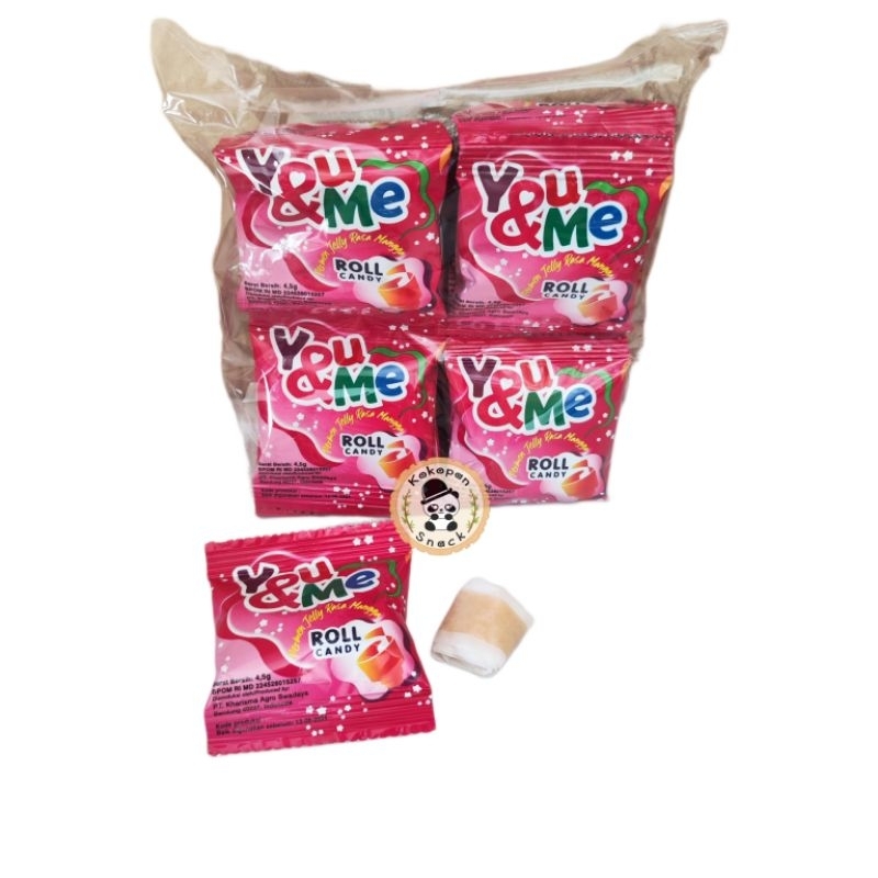 YOU&amp;ME ROLL CANDY PAK ISI 20