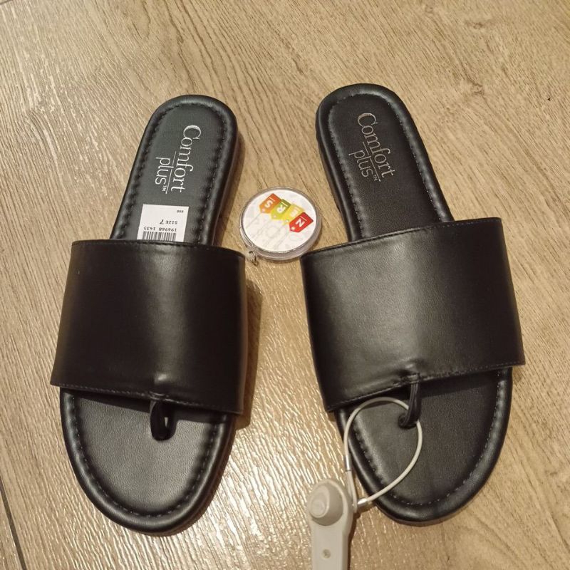 BARBARA SANDAL FLAT BLACK 196968 - SANDAL COMFORT PLUS BY PAYLESS