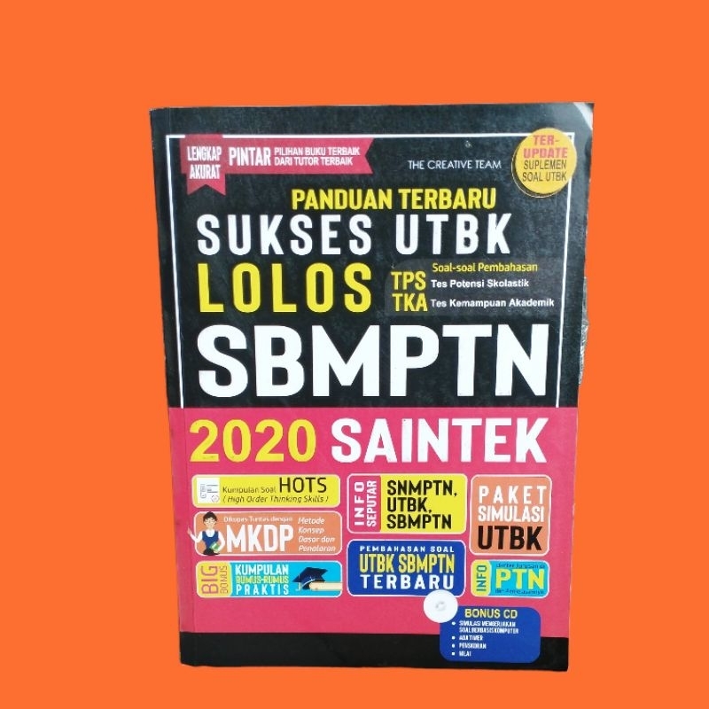 Buku SBMPTN SAINTEK // Panduan Terbaru Sukses UTBK Lolos SBMPTN SAINTEK 2020