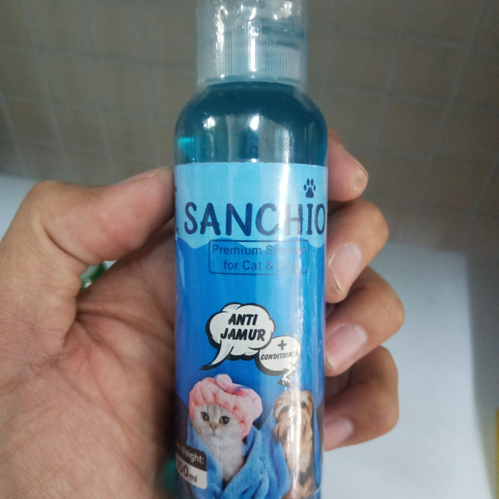 Shampoo Jamur Kucing, Anjing 100 ml SANCHIO Termurah