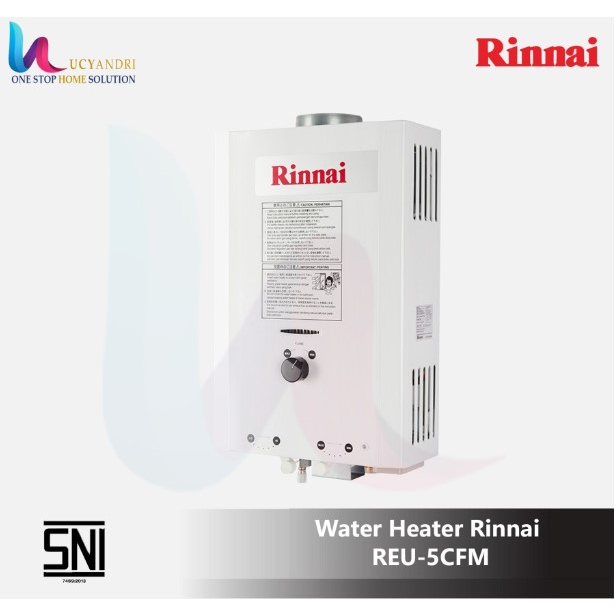 Rinnai Gas Water Heater 5 Liter Pemanas Air REU-5CFM 5CFM REU5CFM