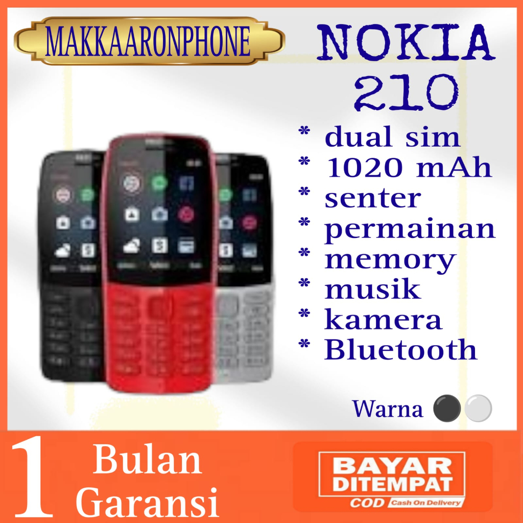 Nokia Jadul Kamera Murah Nokia 210 Brand Nokia