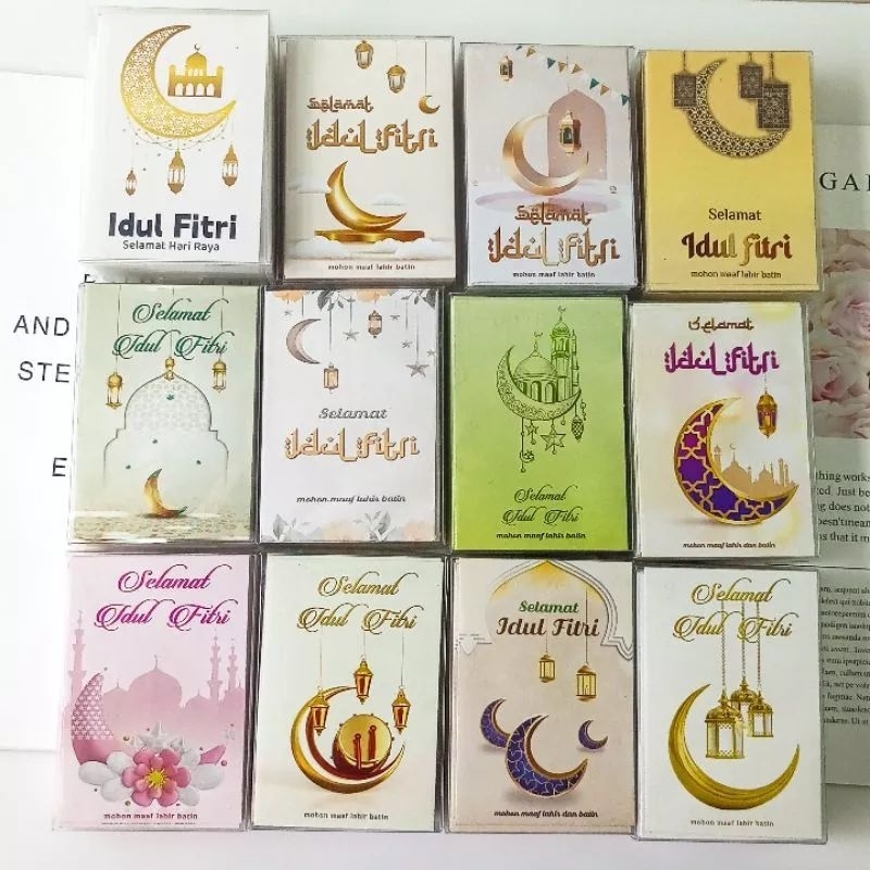 

Amplop Lebaran / Amplop THR Idul Fitri isi 50 lembar motif religi kartun dan random