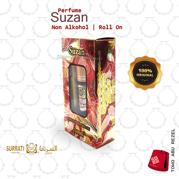 Parfum Suzan 6ml Roll On |Parfum Surrati | Bibit Minyak |  Surrati Perfumes| Original Product | Surrati Factory Holly Makkah KSA