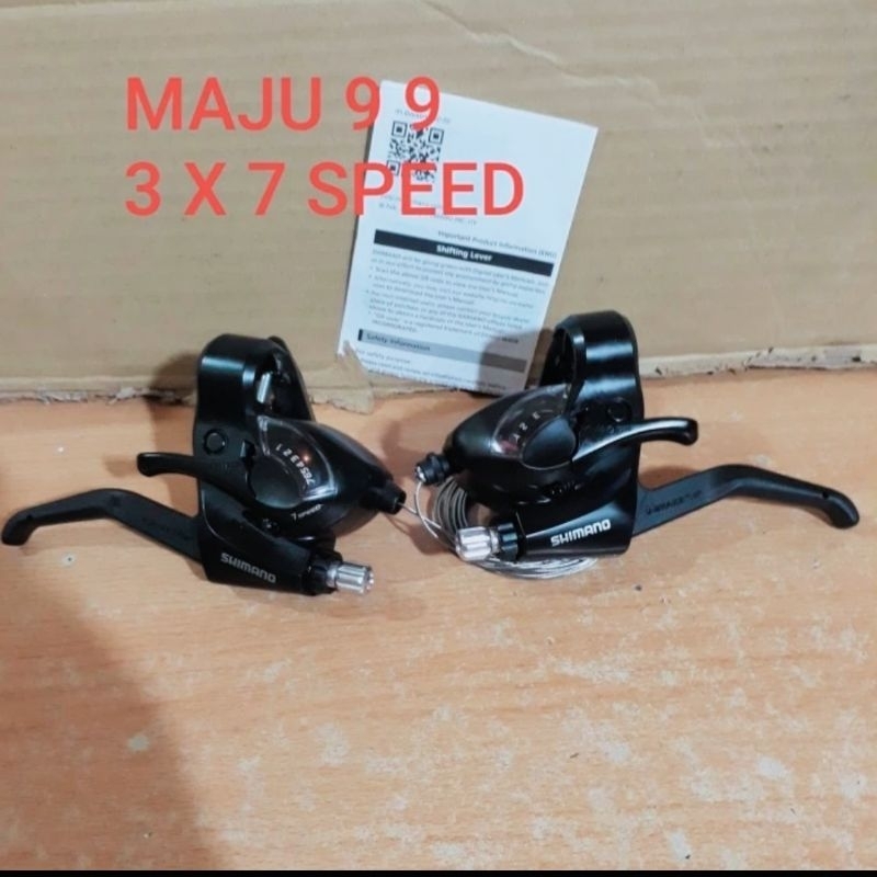 Shifter 3 x 7 Speed Shimano EF41 Sepeda Mtb federal Ori