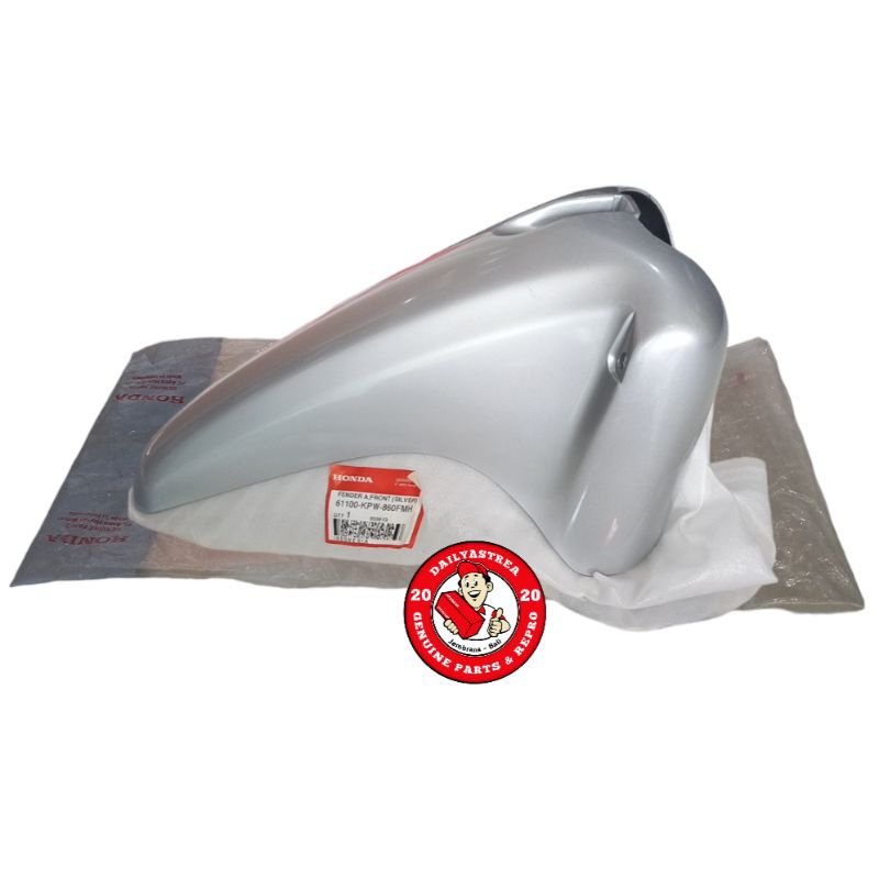 SAYAP SLEBOR SPAKBOR DEPAN SILVER HONDA KIRANA 125 ORIGINAL ORI AHM 61100-KPW-860FMH