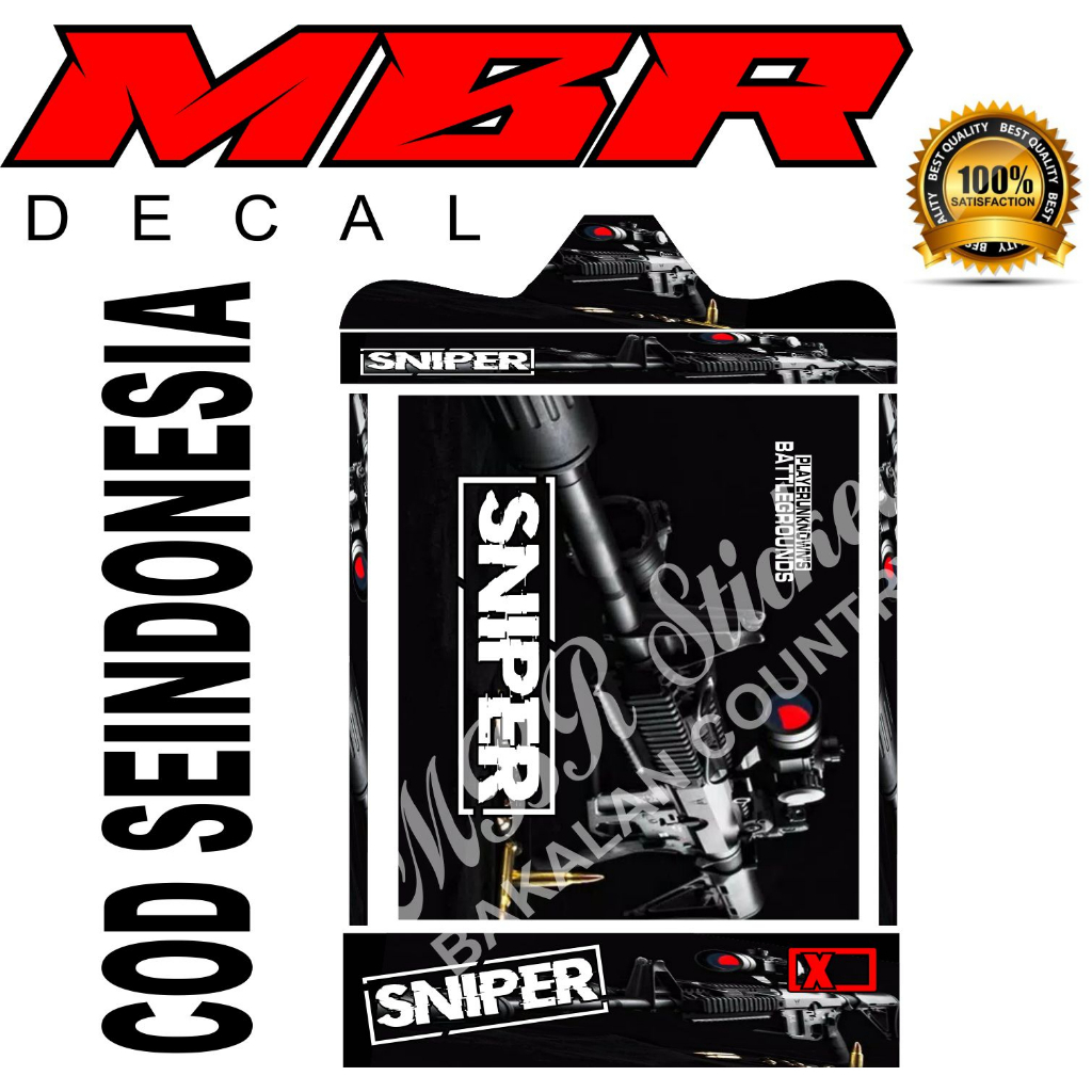 DECAL STIKER SANGKAR SNIPER KOTAK KOPER KOSAN