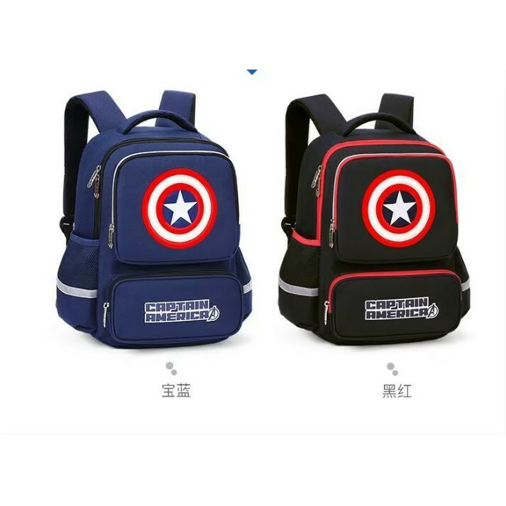 PROMO SALE 7.7 - RAIRAKA.ID / CAPTAIN AMERICA - TAS ANAK SEKOLAH KARAKTER MARVEL CAPTAIN AMERICA TAS ANAK SD TK TAS LAKI-LAKI