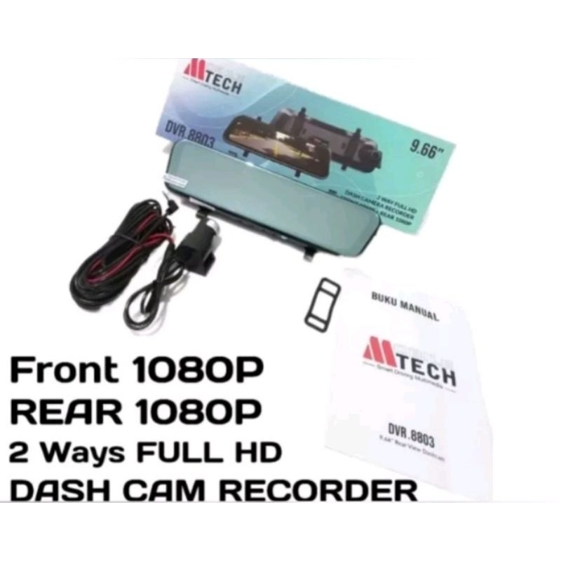 dashcam camera tv spion mobil mtech 8803 video recorder spion original garansi resmi