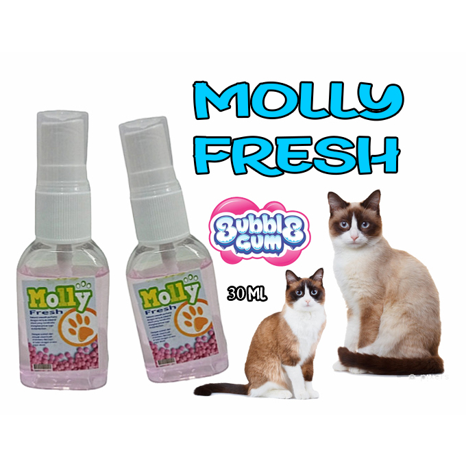 Parfum Kucing Anti Bakteri Anti Jamur 30ml Aroma Lemon Anggur Apel Bubble Gum