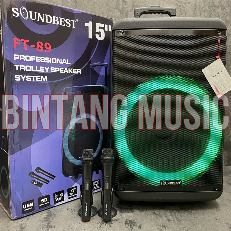 Speaker bluetooth Soundbest FT89 Original speaker portable soundbest ft 89