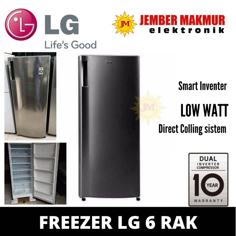 LG FREEZER LG 6 RAK GNINV304 / GNINV 304 / GNINV304BK / GNINV304SW