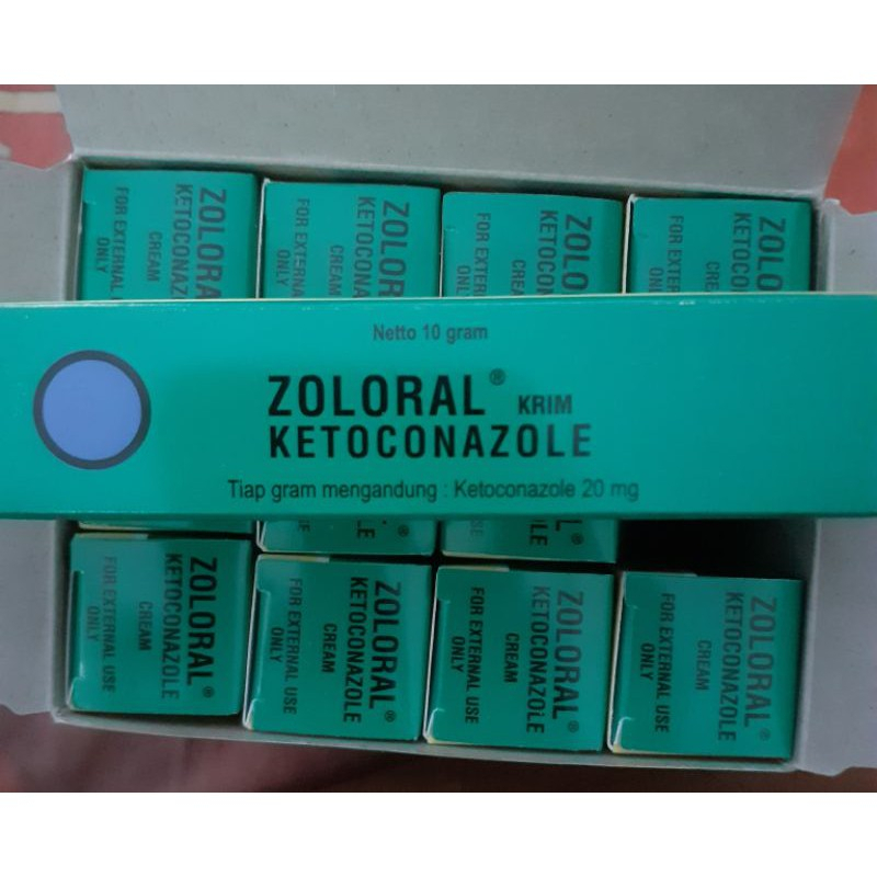 ZOLORAL KRIM 10 GRAM - MENGOBATI INFEKSI DERMATOFIT/JAMUR PADA KULIT