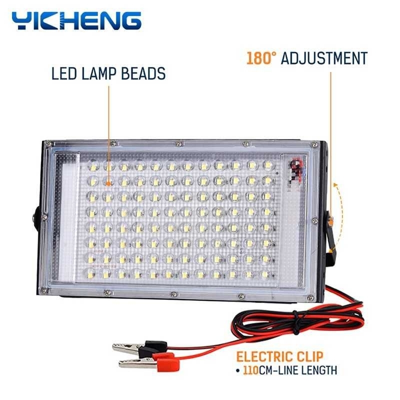 YICHENG Lampu Sorot LED Outdoor Floodlight Cool White 12V 100W - YC65