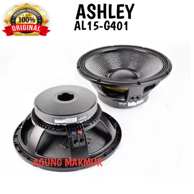 Speaker Component Ashley AL15G401 Woofer 15 inch Original Mid - Low