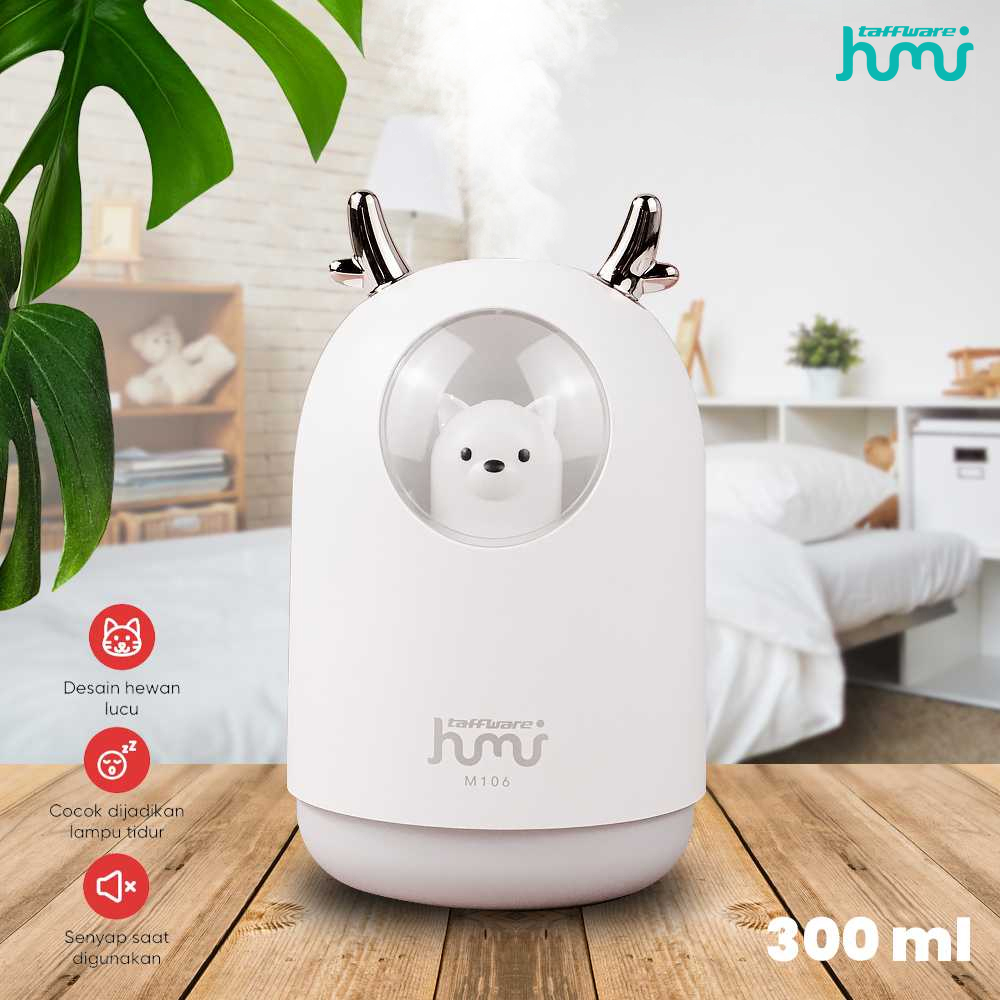 Taffware Humi Air Humidifier Aromatherapy RGB Pet Design 300ml - M106