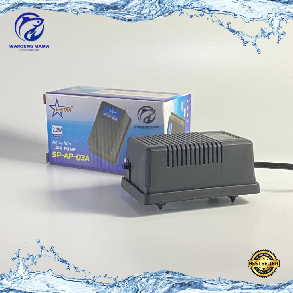 Pompa Aerator Aquarium 1 Lubang air pump gelembung udara aquascape