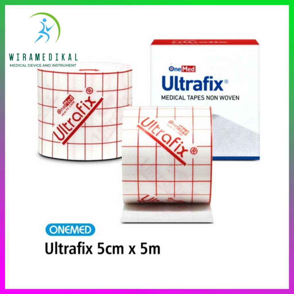 Ultrafix 10cm x 5m &amp; 5cm x 5m OneMed - Plester Luka Medis Non Woven - Medical Tapes Non Woven