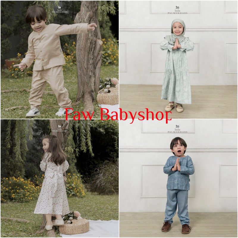 LITTLE PALMERHAUS JARDIN TIMELESS Baju Koko Anak + Celana + Peci / Gamis Anak 0-6 Tahun EDISI LEBARAN