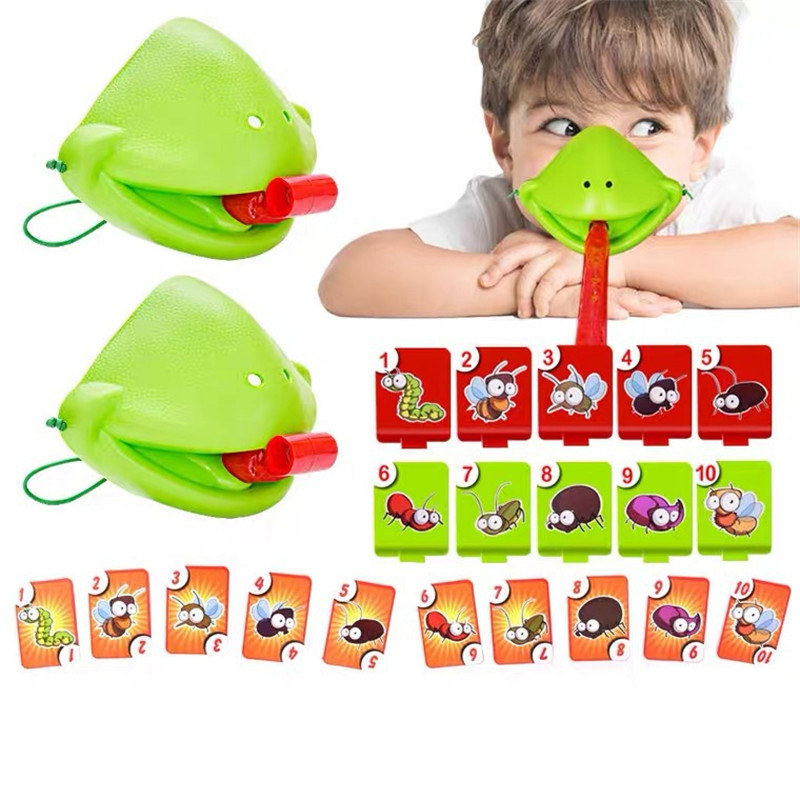 Game Lizard Tongue Tic Tac Masker Lidah Kadal Permainan Kartu - MI2 - Green