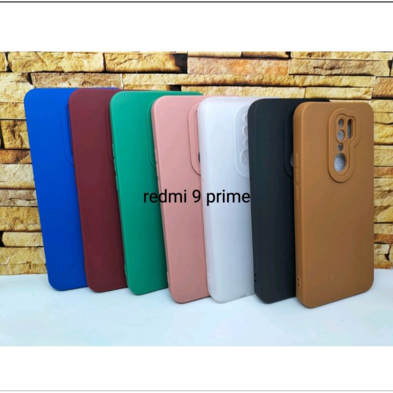 Slicon Casing macaron pro camera for redmi 9 prime Softcase pelindung body hp