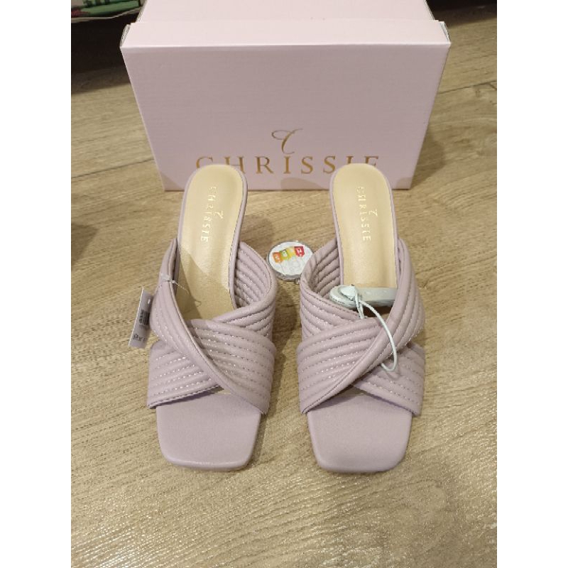 ESSYL HEEL SANDAL PURPLE 223236 CHRISSIE BY PAYLESS