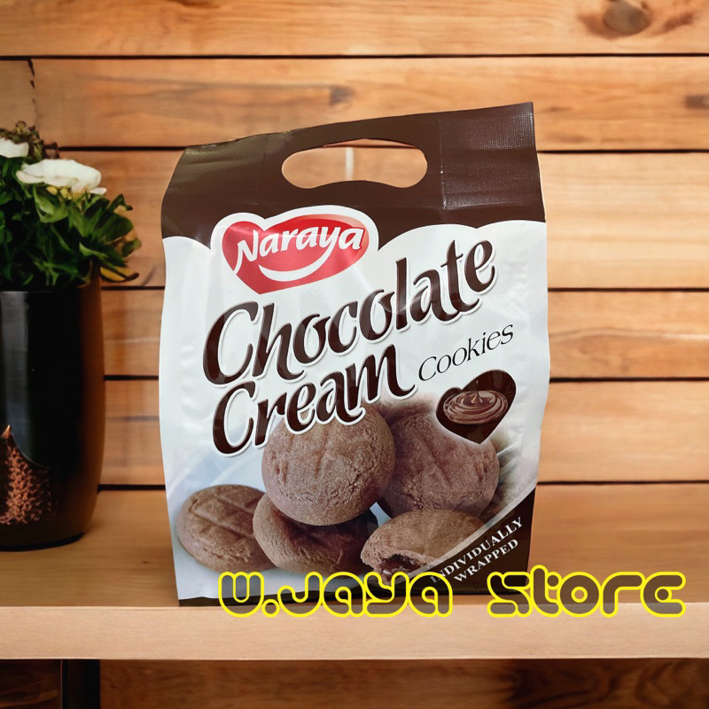 Naraya Chocolate Cream Cookies / Kue isi coklat 280g