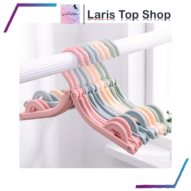 Hanger Lipat Portable Travel / Gantungan Baju Lipat Serbaguna